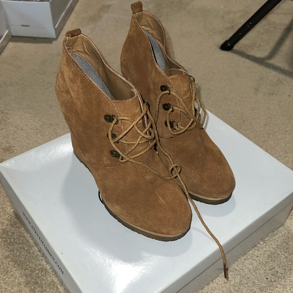 Brown booties